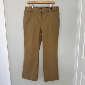 Anne Klein‎ Tan/White Striped Pants
